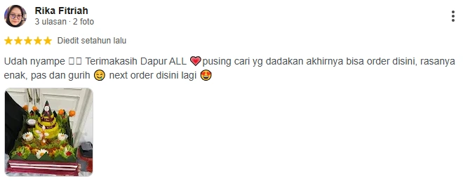 Review Hantaran Tumpeng